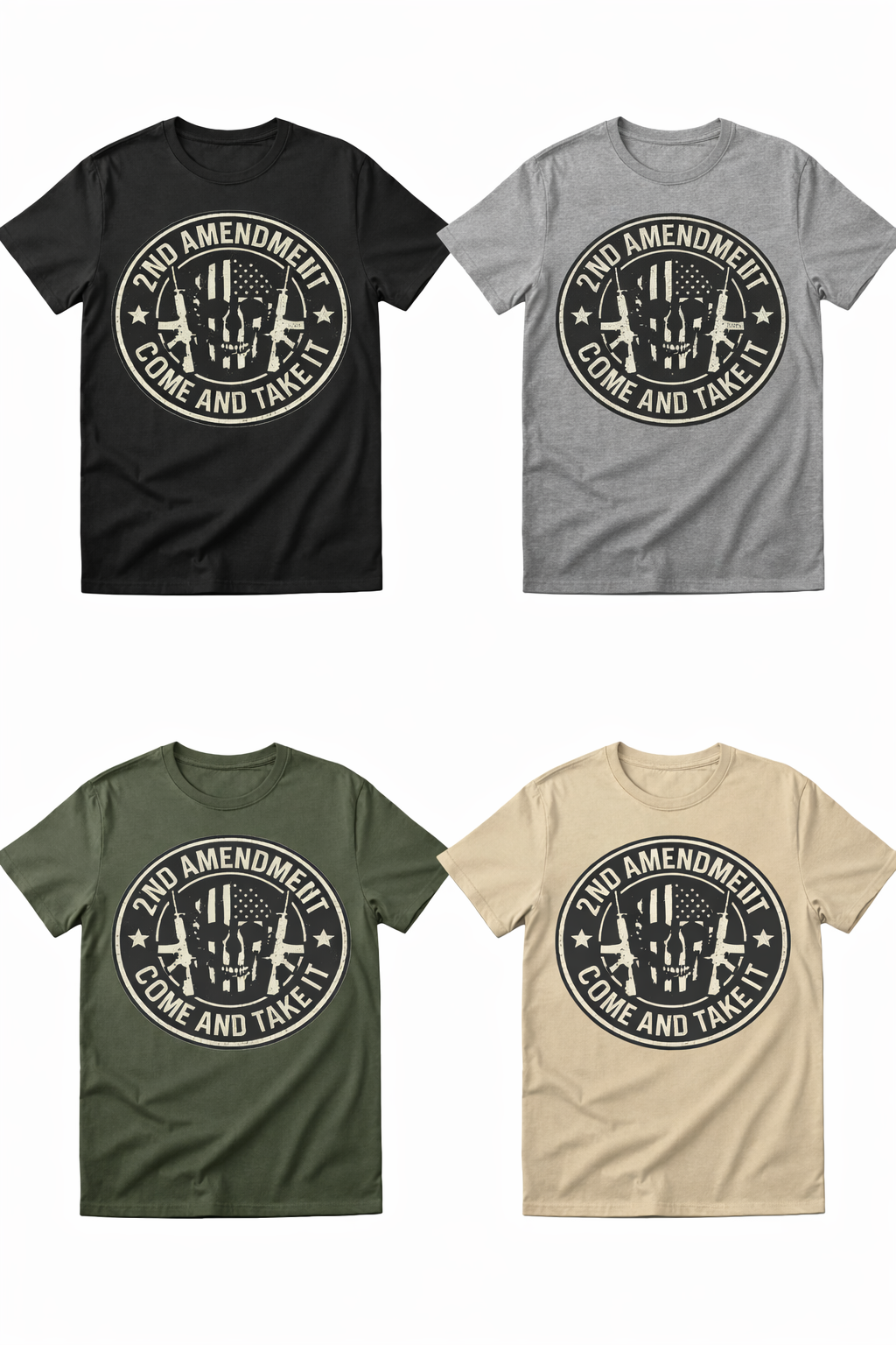 Freedom & Rights 2nd Amendment Graphic T-Shirt