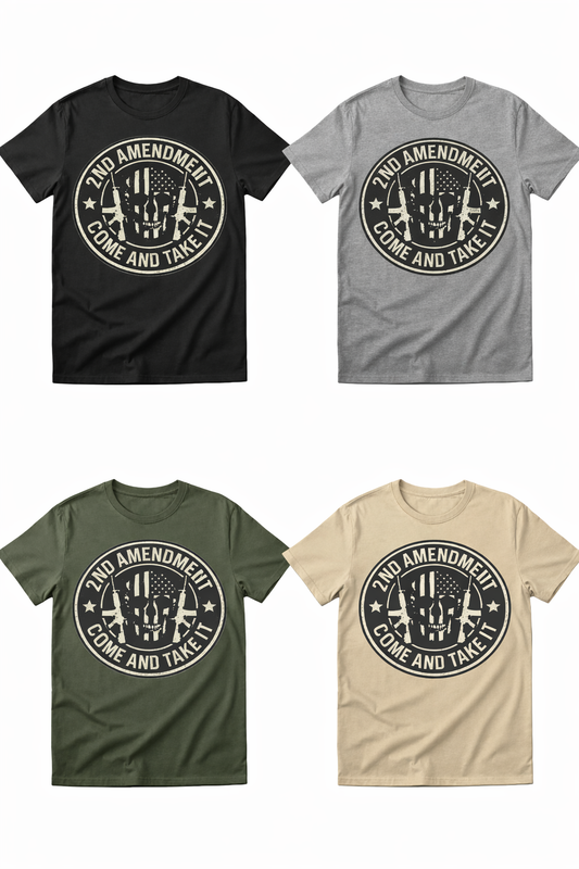 Freedom & Rights 2nd Amendment Graphic T-Shirt
