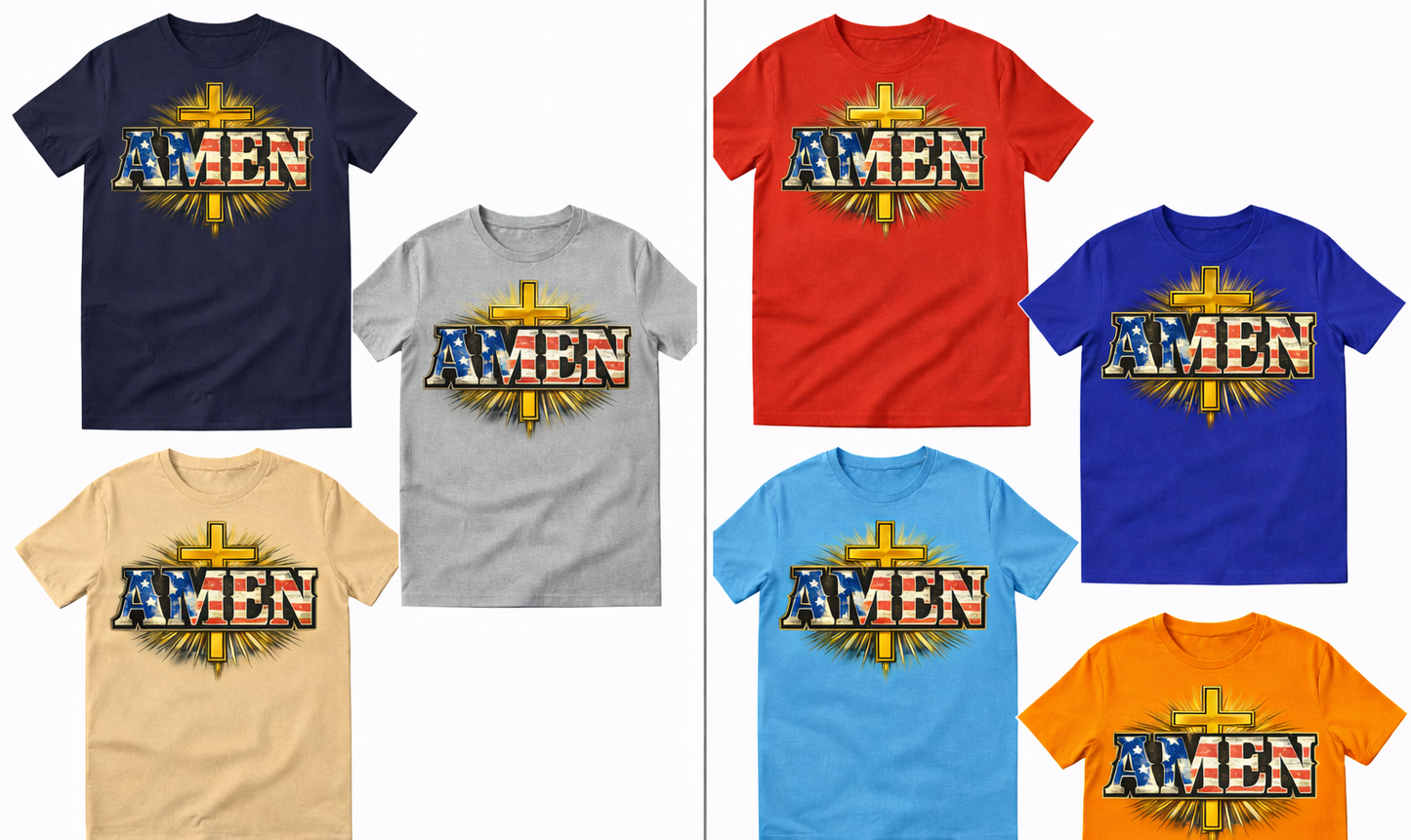 AMEN Faith & Freedom T-Shirt